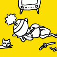 #0085 テレビとムサシ