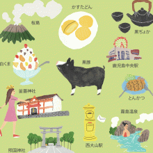 #0529 鹿児島グランドライン マップイラスト 1