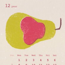 #0583 花の店はれ カレンダー2014「セイヨウナシ」